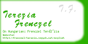 terezia frenczel business card